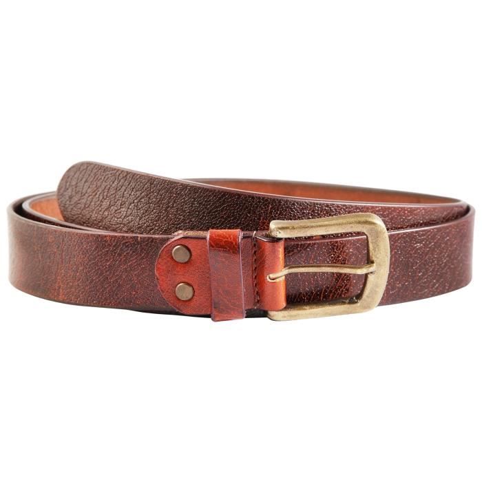 B25560 Ceinture en cuir véritable