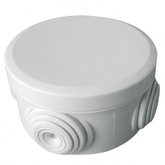Boîte dérivation ronde Ø70mm profondeur Ø35mm vrac
