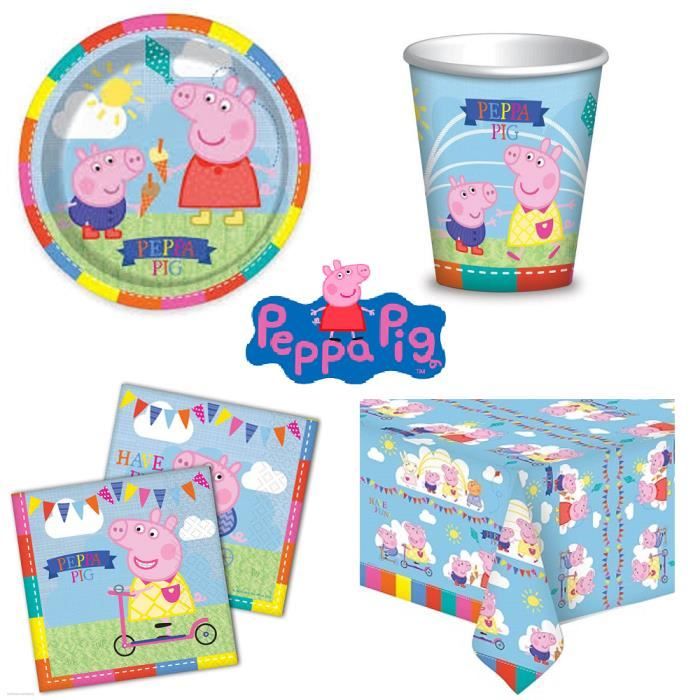 Kit D Anniversaire De Fete Complet Peppa Pig Pour 16 Enfants Assiettes Gobelets Serviettes Et Nappe Achat Vente Kit De Decoration Cdiscount Kit D Anniversaire De Fete Complet Peppa Pig Pour 16 Enfants Assiettes Gobelets Serviettes Et Nappe Achat Vente Kit De Decoration Cdiscount