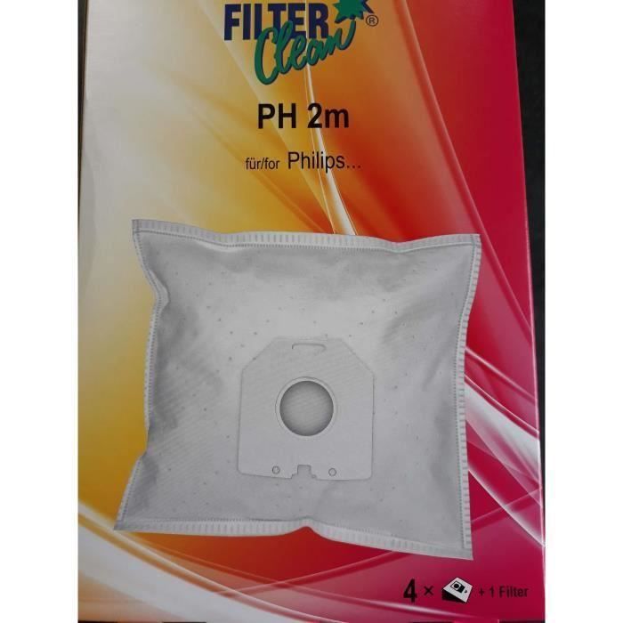Sac Aspirateur Philips HR6938/HR6939 – Pochette de 2 Sacs en Tissu Adaptable