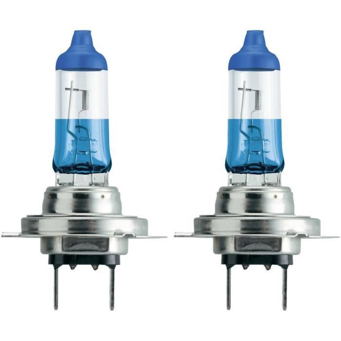 Ampoule x2 Philips Colorvision H7 12V PX26d bleu Cdiscount Maison