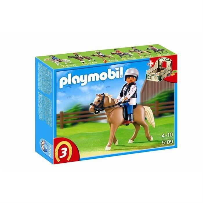 PLAYMOBIL CENTRE ÉQUESTRE pliable+ tracteur vintage + Personnages et