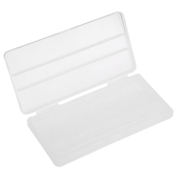 Qiilu étui de rangement pour forets 30 trous boîte de rangement manucure forets porteconteneur