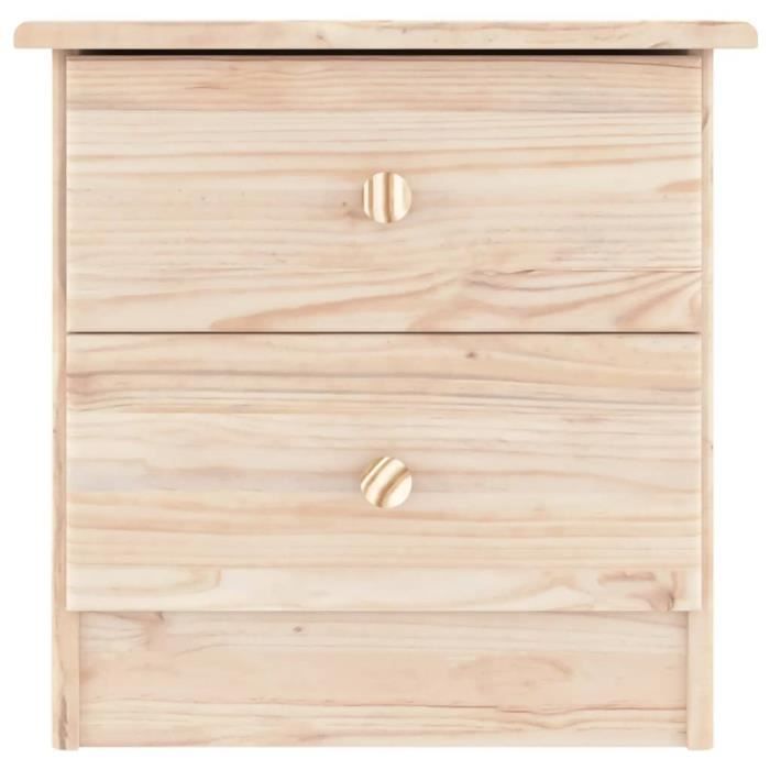 Table De Chevet ALTA 41x35x41 Cm Bois De Pin Massif - Table De Chevet Alta 41x35x41 Cm Bois De Pin Massif Table De Chevet Meuble De Chambre Commode Armoire De Chevet Bois Massif 86663249