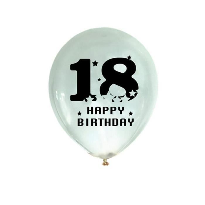 18 Ans 10pcs Ballons Transparent Pour Anniversaire Fete Ballon De Latex De 16 Pouces Ballon De Joyeux Anniversaire 18 30 Achat Vente Ballon Decoratif Cdiscount