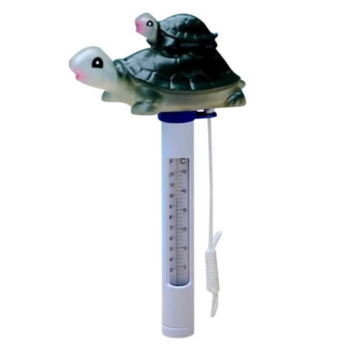 Thermomètre Flottant Piscine Forme Requin - Plage -10 à 50°C - Résistant à L'eau, Lecture Facile - Pour Piscine, Spa, Aquarium