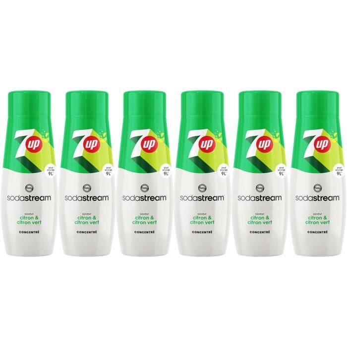 Acheter SodaStream Lot De 6 Concentrés 7Up Zéro Sucres Pour Machine à Eau Pétillante Et Soda Préparez Jusqu'à 9 Litres En Quelques Secondes, Goût Acheter SodaStream Lot De 6 Concentrés 7Up Zéro Sucres Pour Machine à Eau Pétillante Et Soda Préparez Jusqu'à 9 Litres En Quelques Secondes, Goût
