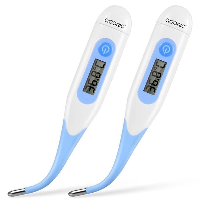 Thermomètre Digital LED Pour Bain - 2 Pack - Capteur Température Eau - Fahrenheit/Celsius