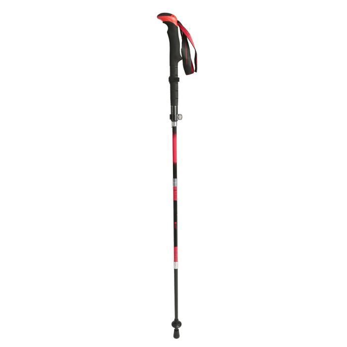 TMISHION Alpenstock Bâtons de randonnée trekking pliables 5 sections bâton de marche en fibre de
