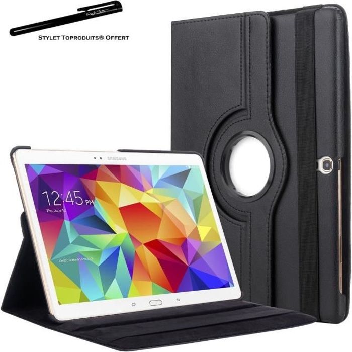 Étui Avec Support Rotatif 360° Et Stylet Pour Tablette Lazmin 8 Pouces – Protection Anti-Choc (Noir)
