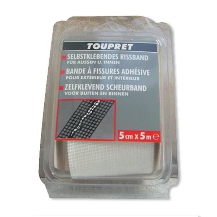 TOUPRET Bande à fissures armée 5cmx5m
