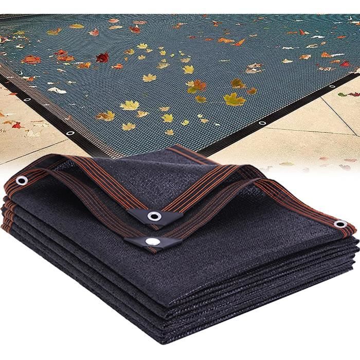 Couverture Filet Piscine 3x4m - Protection Anti-Feuilles Maille Fine, Robuste Et Respirante