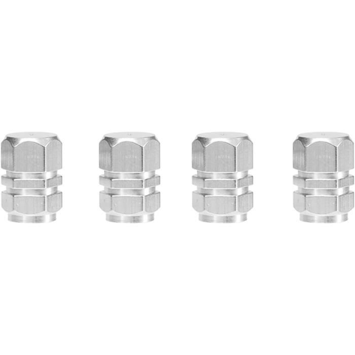 Lot De 4 Bouchons De Valve Alu Rouge Pour Pneus - Vélo, Moto, Voiture, Scooter - Accessoire Personnalisation