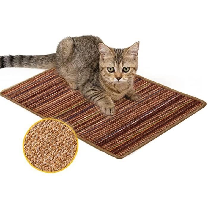 Tapis grattoir pour chat, tapis à gratter naturel en sisal chat
