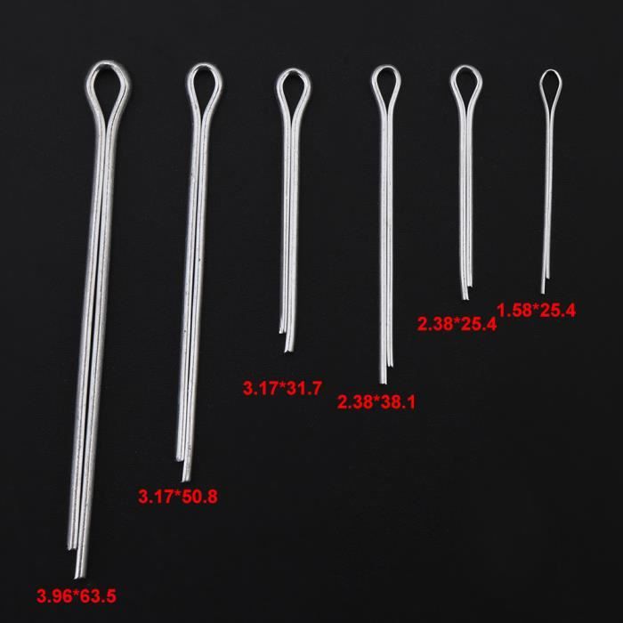 Lot De 210 Pièces : Goupilles à Ressort Et Goupilles Fendues R-Clips - Acier Inoxydable