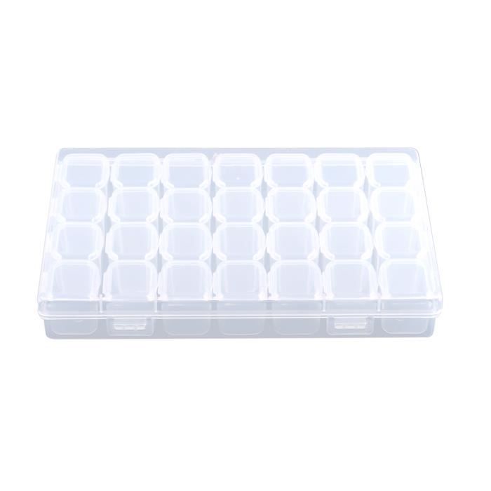 Boîte De Rangement En Plastique Transparent À 28