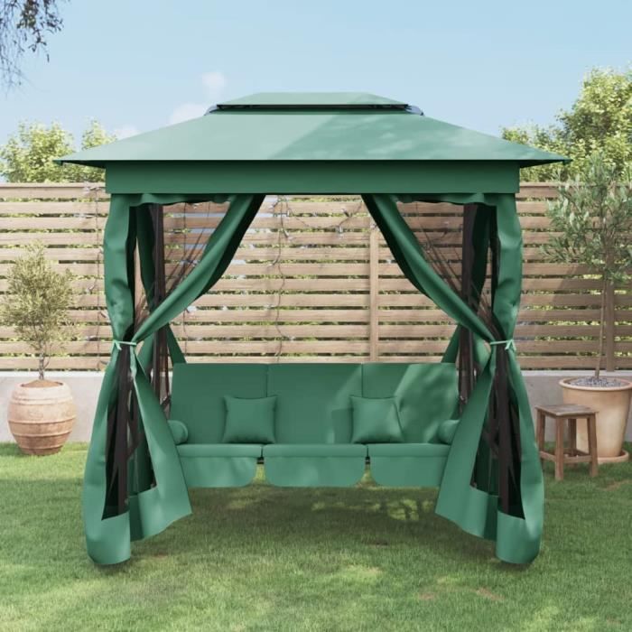 vidaXL Tonnelle banc convertible