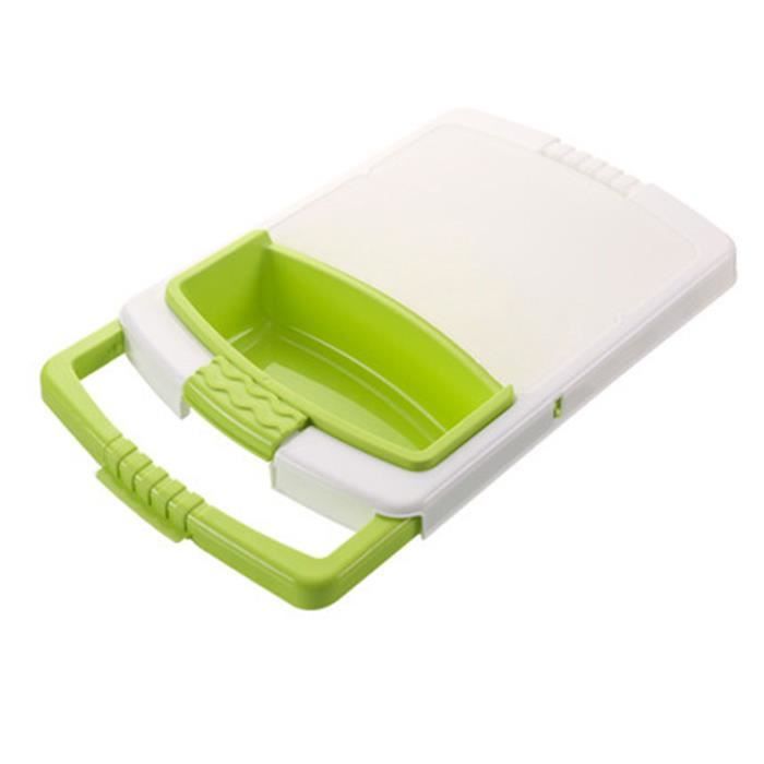 Planche à Découper Pliable 9 En 1 Pour Camping - Avec Panier égouttoir, 5 Trancheuses, 2 Couteaux (plastique Alimentaire)