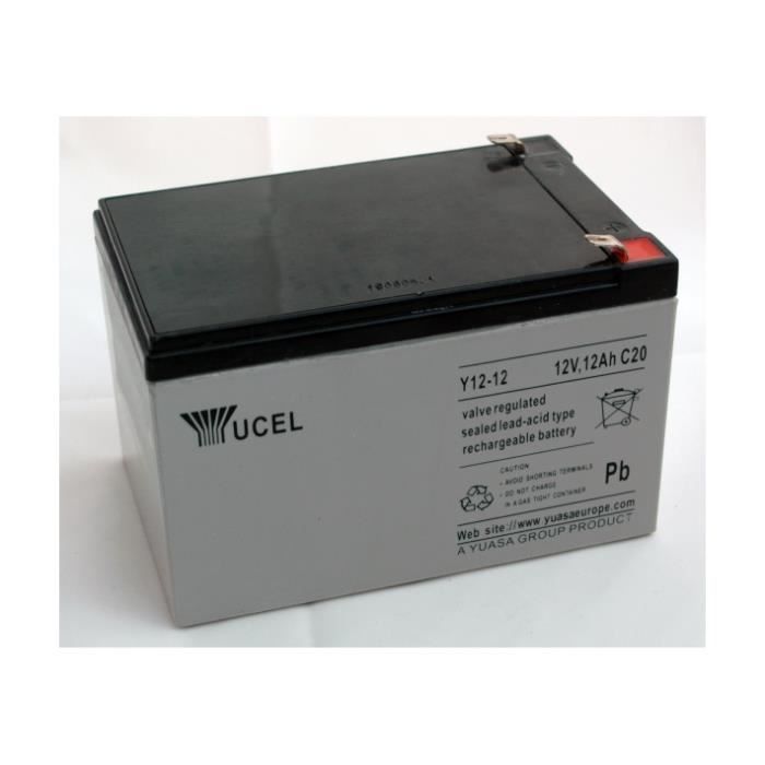 Batterie plomb Yuasa Yucel 12V 12Ah Y12-12