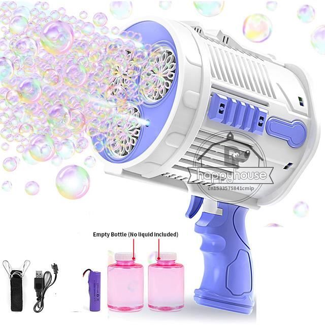 Machine à Bulles BuzzoXerex 18000+ Bulles/Min Avec LED - Idéal Mariage Et Enfants (Blanc)