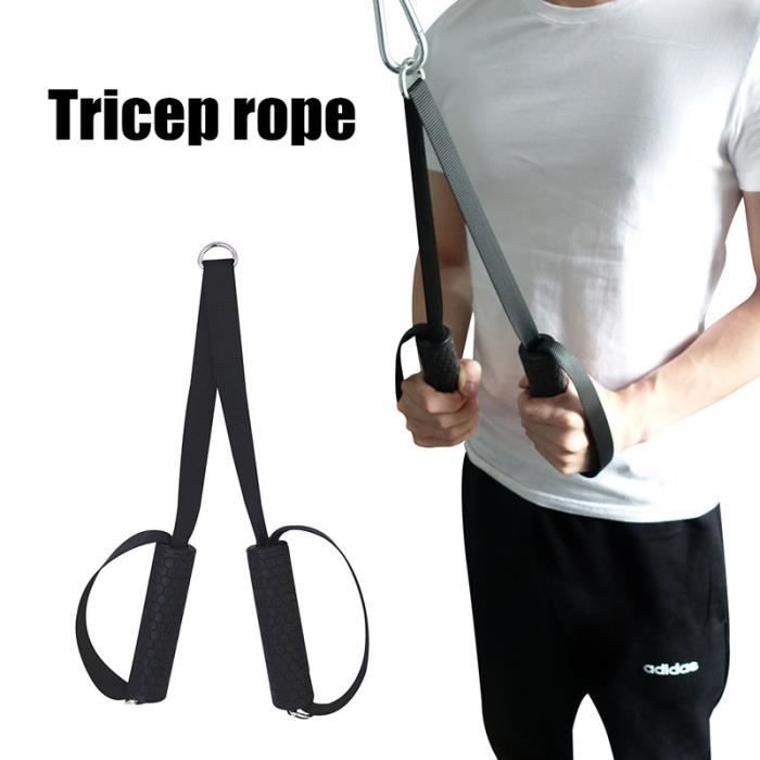 Attaches De Gymnastique Avec Poignées D'Exercice Boucle De Corde De Triceps Pour Bande De R Sistance Domicile