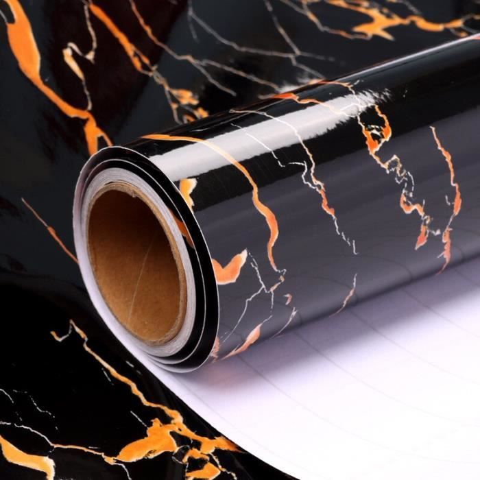 Papier Peint Adhésif 3D Effet Marbre H482, Autocollant Mural Amovible Sinsin