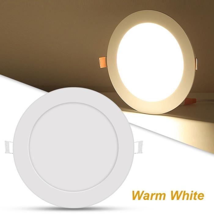 SPOTS,Round Warm White-3W--Spot lumineux Led ultramince encastrable pour le  plafond, éclairage'intérieur, luminaire de plafond, idéa - Cdiscount Maison