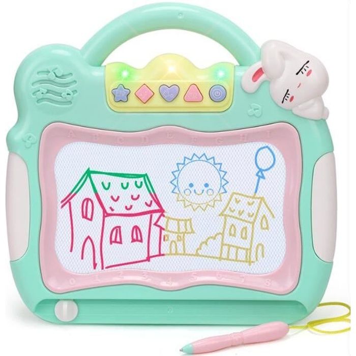 Ardoise Magique Tableau Dessin Magnetique Planche A Dessin Magnetique Pour Bebes Enfants Jouer De La Musique Cdiscount Jeux Jouets