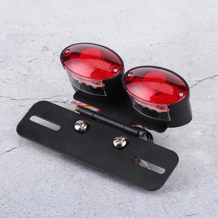 LED Integrated Tail Light – Brake, Turn Signals & License Plate Light For Bobber & Chopper Bikes