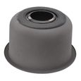 SURENHAP évier de bar rond encastré Mini barre d'évier de cuisine ronde, bassin en acier bricolage vasque Nano diamant noir-1