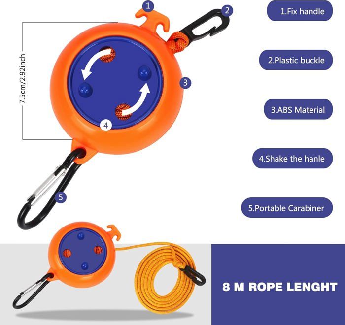 Corde à Linge De Camping, Lot De 2 Cordes à Linge De Voyage