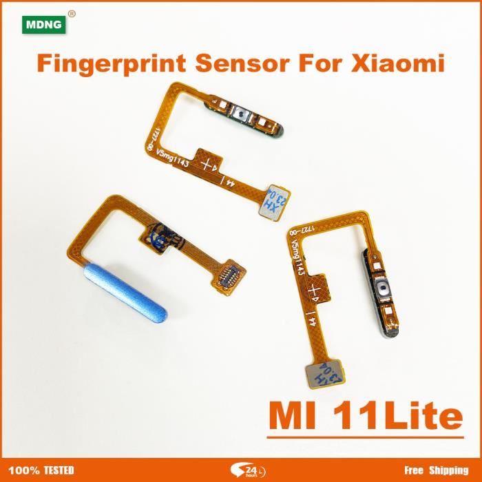Capteur d'empreintes digitales pour Xiaomi Mi 11 Lite, bouton d