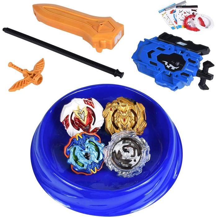 Jeu de toupies Beyblade Burst avec lanceur et arène bleue - Cdiscount Jeux  - Jouets