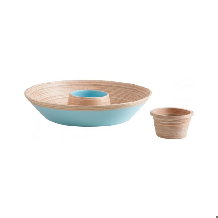 Set de 3 plateaux en bambou lasuré | LIVRAISON OFFERTE