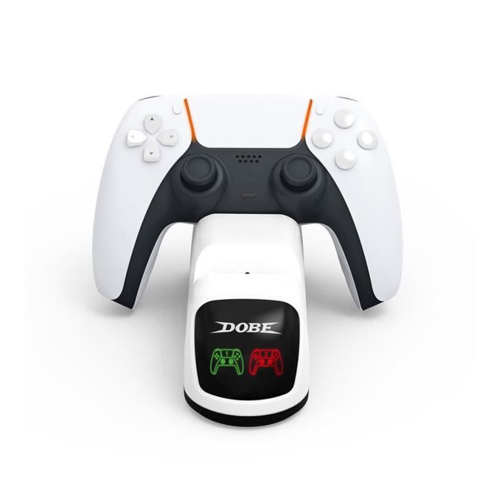 Jeux vidéo,Support de charge Vertical PS5 2 Station de chargeur de  contrôleur 2 support de casque 12 fentes de jeu - Type Black - Cdiscount
