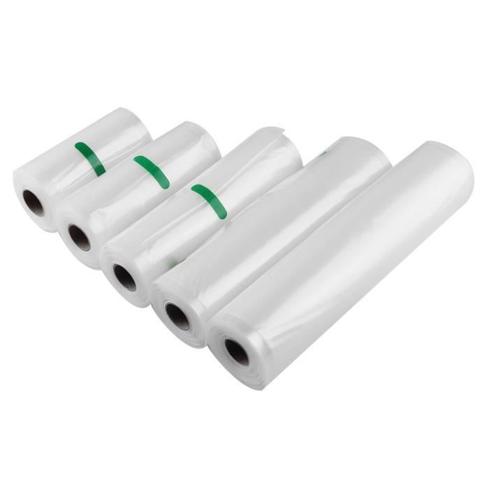 Sacs sous Vide Alimentaire 3 Rouleaux, Sacs sous Vide 20 X 600 CM pour  Appareil de Mise sous Vide, Cuisiner au Micro-onde, Réfrigérateur,  Réutilisable, Double Face Approuvé par la FDA sans BPA,Adélala