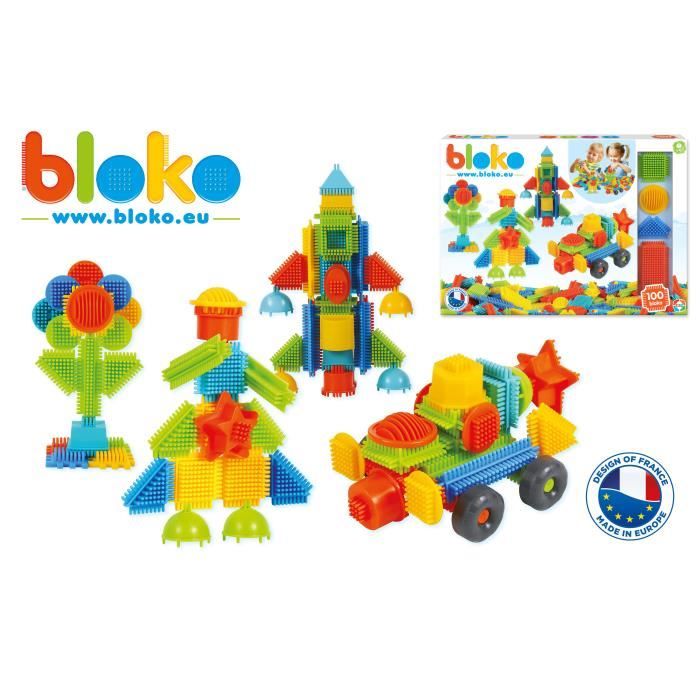 Tube 100 pcs avec 2 figurines 3D famille Bloko - Assemblage et construction  - JEUX, JOUETS -  - Livres + cadeaux + jeux