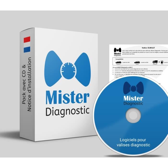 Mister Diagnostic® BMW C310 SCANNER - Valise Diagnostique BMW & MINI - INPA  K+DCAN Valise Diag OBD2