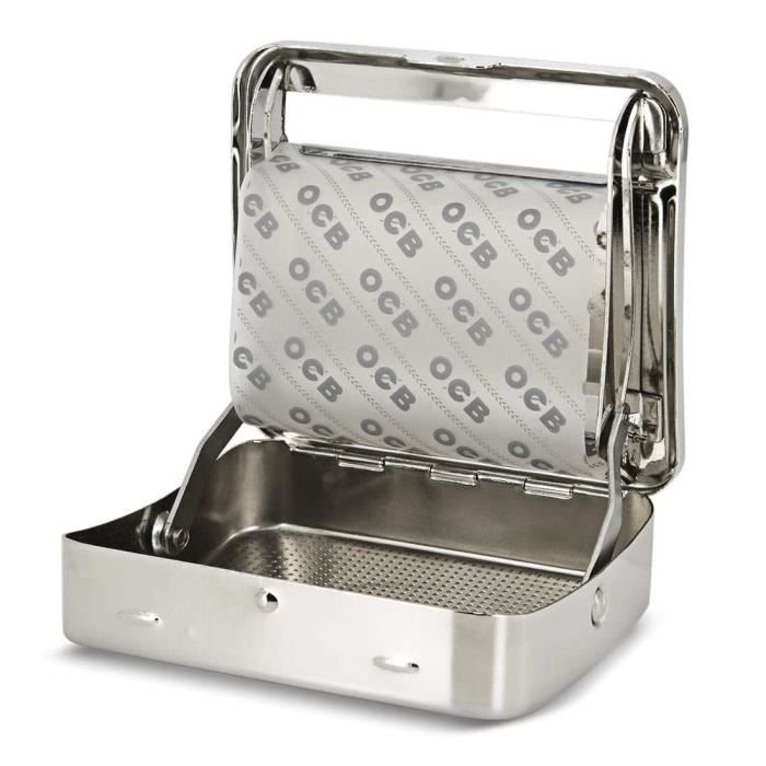 OCB Plateau En Métal Easy Slide + Petite Machine à Tubes - Accessoire Roulage Qualité Supérieure