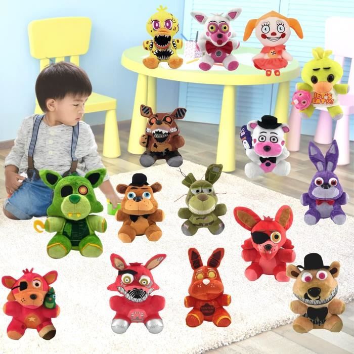 Zhongkaihua – Peluche FNAF 20 Cm – Foxy, Bonnie, Chica – Cadeau Fan – 32 Modèles Au Choix
