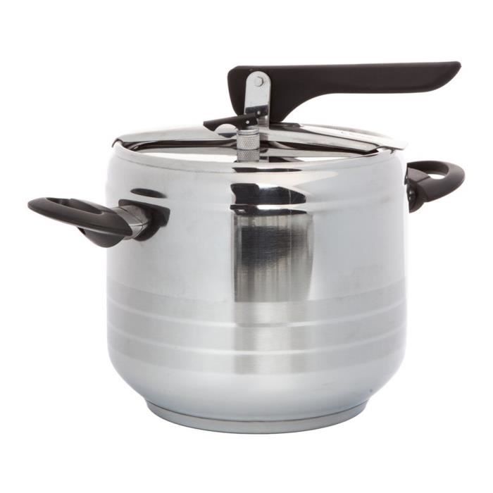 Autocuiseur Inox 3,5 L Anti-adhésif - Pour Cuisson Rapide, Vapeur, Mijotage - Compatible Toutes Plaques Dont Flamme Nue - Vert Ou Rouge