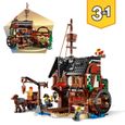 LEGO® Creator 3-en-1 31109 Le Bateau Pirate, Jouet, Figurine Animaux Marins, Jouet Requin, Figurine Squelette, Enfants 9 Ans-2