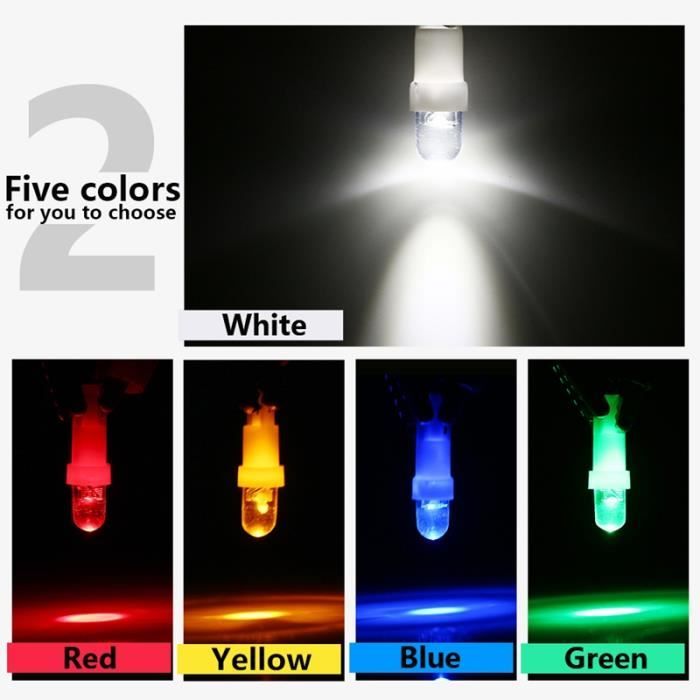 Lot De 10 Ampoules LED Festoon 31mm 5050 SMD Pour éclairage Intérieur Voiture - Blanc, 12V - Plafonnier, Pare-soleil
