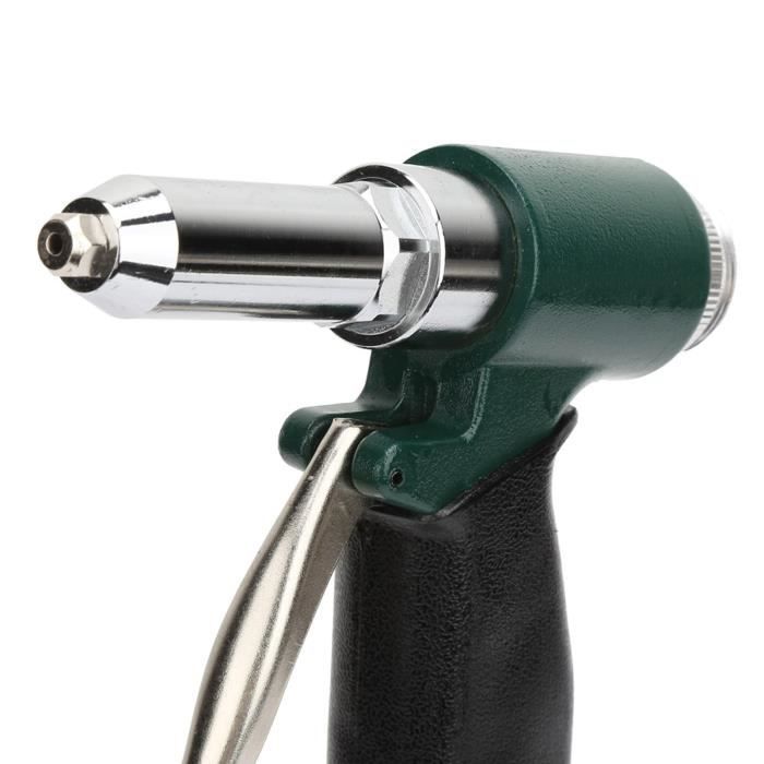 Pistolet à Rivets Pneumatique JUSTOOL - Kit Complet Avec 500 Rivets (4 Tailles) Pour Bricolage Auto Et Maison
