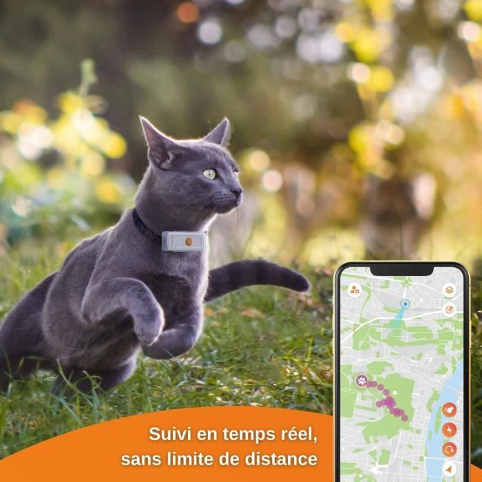 Collier GPS Weenect chat 