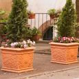 Jardinières et pots de fleurs - Vase - Vite - 44 x 44 x 39 cm - Terre cuite - Beige-3