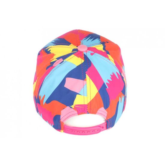 Casquette Baseball New York (NY) Style Patchwork Pop Art - Jaune/Violet - Taille Unique