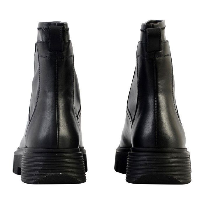 Bottines Femme Geox Vilde - Cuir Velours/nappa, Talon Bloc 4,5 Cm, Fermeture éclair, Respirantes - 4