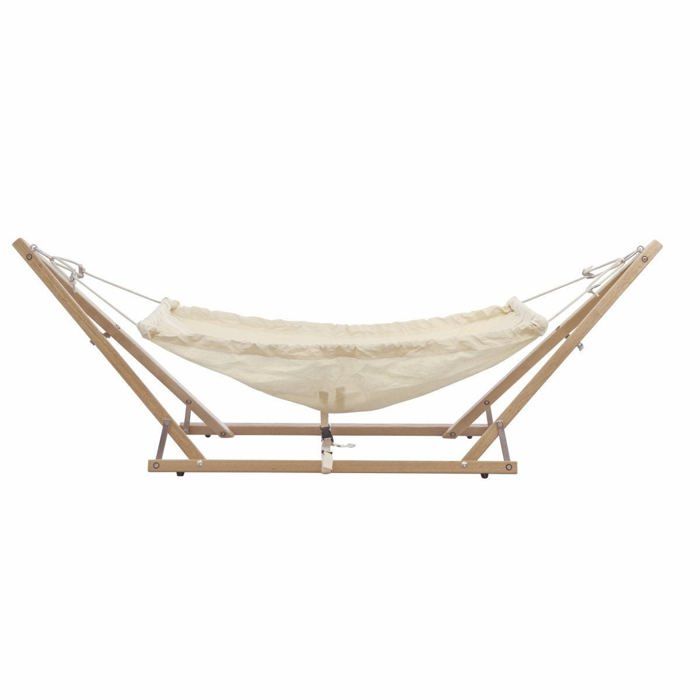 Hamac Bébé En Coton - 130x100 Cm - Pour Chambre Ou Poussette - Balancelle Douce - Gris - 2