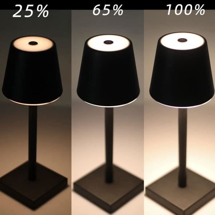 Acheter Lampe de table sans fil Neoglint Lampe de bureau LED rechargeable  avec commande tactile Dimmable 3 couleurs de lumière